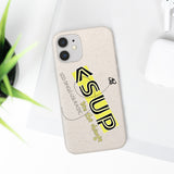 "BEE THE CHANGE" Less Single-Use Plastic Design #40 by © Juliana2me Biodegradable Phone Case