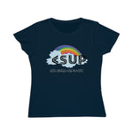 "RAINBOW CLOUD"  Less Single-Use Plastic Design #12 by © Juliana2me Organic Women's Classic T-Shirt