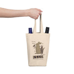 "SOME BUNNY" Less Single-Use Plastic Design # 197 by © Juliana2me Double Wine Tote Bag