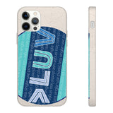 "LUV PATTERN" Less Single-Use Plastic Design #28 by © Juliana2me Biodegradable Phone Case