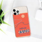 "CALIFORNIA" Less Single-Use Plastic Deisgn #37 by © Juliana2me Biodegradable Phone Case