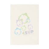 "PASTEL PAINT SPILLS" Less Single-Use Plastic Design #29 by © Juliana2me Cotton Tea Towel