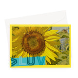 MORE LUV for EARTH Sunflower Greeting Card