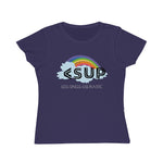 "RAINBOW CLOUD"  Less Single-Use Plastic Design #12 by © Juliana2me Organic Women's Classic T-Shirt