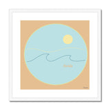 "FLORIDA" Less Single-Use Plastic Design # 34 by © Juliana2me  Framed & Mounted Print