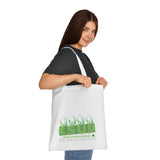 "GRASS IS GREENER" Less Single-Use Plastic Design #46 by © Juliana2me Cotton Tote