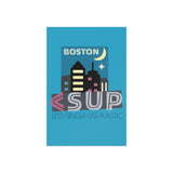 "BOSTON" Less Single-Use Plastic Design # 128 by © Juliana2me Fine Art Postcards