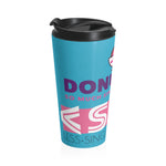 "DONUT USE" Less Single-Use Plastic Design #68 by © Juliana2me Stainless Steel Travel Mug