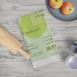 "MAKE YOUR OWN DRESSING"  Less Single-Use Plastic Design # 17 by © Juliana2me Tea Towel