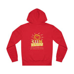 "SUNSHINE & LUV" Less Single-Use Plastic Design #51 by © Juliana2me Unisex Drummer Hoodie