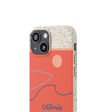 "CALIFORNIA" Less Single-Use Plastic Deisgn #37 by © Juliana2me Biodegradable Phone Case