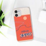 "CALIFORNIA" Less Single-Use Plastic Deisgn #37 by © Juliana2me Biodegradable Phone Case