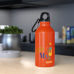 "LOVE MY WATER BOTTLE"  Less Single-Use Plastic Design #184 by © Juliana2me Oregon Sport Bottle