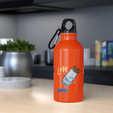 "LOVE MY WATER BOTTLE"  Less Single-Use Plastic Design #189 by © Juliana2me Oregon Sport Bottle