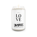 "LEARN TO LOVE" Less Single-Use Plastic Design # 155 by © Juliana2me Scented Soy Candle, 13.75oz