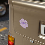 "PURPLE FLOWERS" LESS SINGLE-USE PLASTIC DESIGN #42 BY © JULIANA2ME Stickers