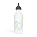 "PASTEL PAINT SPILLS" Less Single-Use Plastic Design #29 by © Juliana2me Stainless Steel Water Bottle