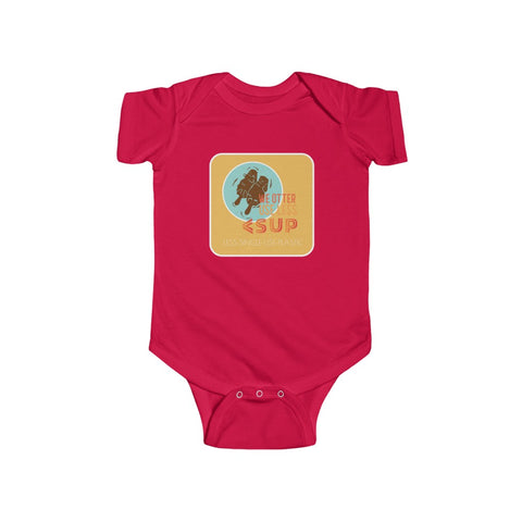 "OTTER" Less Single-Use Plastic Design #80 by © Juliana2me Infant Fine Jersey Bodysuit