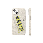 "BEE THE CHANGE" Less Single-Use Plastic Design #40 by © Juliana2me Biodegradable Phone Case