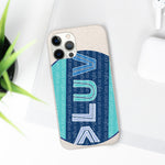 "LUV PATTERN" Less Single-Use Plastic Design #28 by © Juliana2me Biodegradable Phone Case