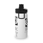 "TEACHER" Less Single-Use Plastic Design # 204 by © Juliana2me Stainless Steel Water Bottle, Sports Lid