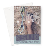 Climb Vibes "Snake Eyes" Less Single-Use Plastic Design #227 Greeting Card