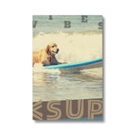 Surf Vibes "Fetchin' Some Fun" Less Single-Use Plastic Design # 224 by © Juliana2me Eco Canvas