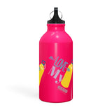 "LOVE MY WATER BOTTLE"  Less Single-Use Plastic Design #188 by © Juliana2me Oregon Sport Bottle