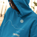 "MAINE" Less Single-Use Plastic Design #81 by © Juliana2me Unisex Drummer Hoodie