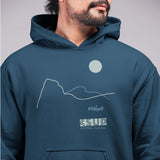 "MAINE" Less Single-Use Plastic Design #81 by © Juliana2me Unisex Drummer Hoodie