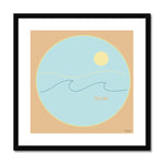 "FLORIDA" Less Single-Use Plastic Design # 34 by © Juliana2me  Framed & Mounted Print