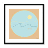 "FLORIDA" Less Single-Use Plastic Design # 34 by © Juliana2me  Framed & Mounted Print