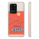 "CALIFORNIA" Less Single-Use Plastic Deisgn #37 by © Juliana2me Biodegradable Phone Case