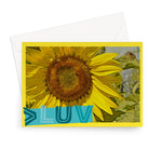 MORE LUV for EARTH Sunflower Greeting Card