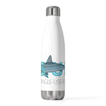 "Shark" Less Single-Use Plastic Design #60 by © Juliana2me Water Bottle