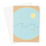 "FLORIDA" Less Single-Use Plastic Design # 34 by © Juliana2me  Greeting Card