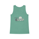 "BE KIND" Less Single-Use Plastic Design #32 by © Juliana2me Women's Organic Cotton Tank Top