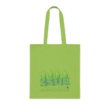 "GRASS IS GREENER" Less Single-Use Plastic Design #46 by © Juliana2me Cotton Tote