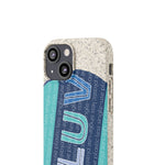 "LUV PATTERN" Less Single-Use Plastic Design #28 by © Juliana2me Biodegradable Phone Case