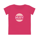 "LUV PATTERN PINK" Less Single-Use Plastic Design # 96 by© Juliana2me Women's Jazzer T-shirt