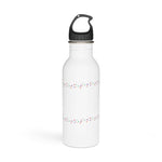 "HERE'S THE SCOOP" Less Single-Use Plastic Deisgn #56 by Juliana2me Stainless Steel Water Bottle