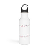 "HERE'S THE SCOOP" Less Single-Use Plastic Deisgn #56 by Juliana2me Stainless Steel Water Bottle