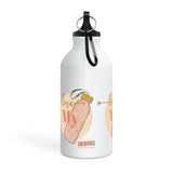 "LOVE MY WATER BOTTLE"  Less Single-Use Plastic Design #181 by © Juliana2me Oregon Sport Bottle