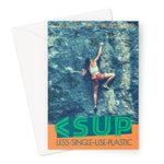 Climb Vibes "Lock-off" Less Single-Use Plastic Design #235 Greeting Card