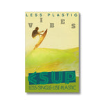 Surf Vibes "Lemon Lime in the Sunshine" less Single-Use Plastic Design #210 by © Juliana2me Eco Canvas