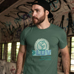 "GROW LOVE" Less Single-Use Plastic Design # 94 by © Juliana2me Unisex Organic Cotton T-Shirt