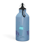 "LOVE MY WATER BOTTLE"  Less Single-Use Plastic Design #180 by © Juliana2me Oregon Sport Bottle