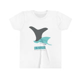 "FLUKE" Less Single-Use Plastic Design # 127 by Juliana2me Youth Short Sleeve Tee