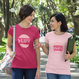 "LUV PATTERN PINK" Less Single-Use Plastic Design # 96 by© Juliana2me Women's Jazzer T-shirt