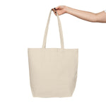 "NEW CHAPTER" Less Single-Use Plastic Deisgn # 201 by © Juliana2me Canvas Shopping Tote